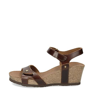 Panama Jack Damen Riemchensandalen Julia Clay, Frauen Sandalen,Ohne Verschluss,Strandschuhe,Sandaletten,Sommersandalen,Lederfarben,38 im Sale